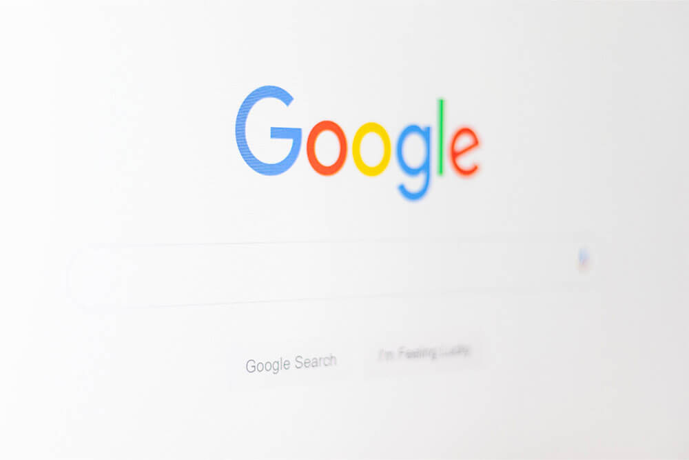 google search homepage on desktop